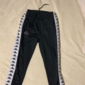 Black kappa joggers